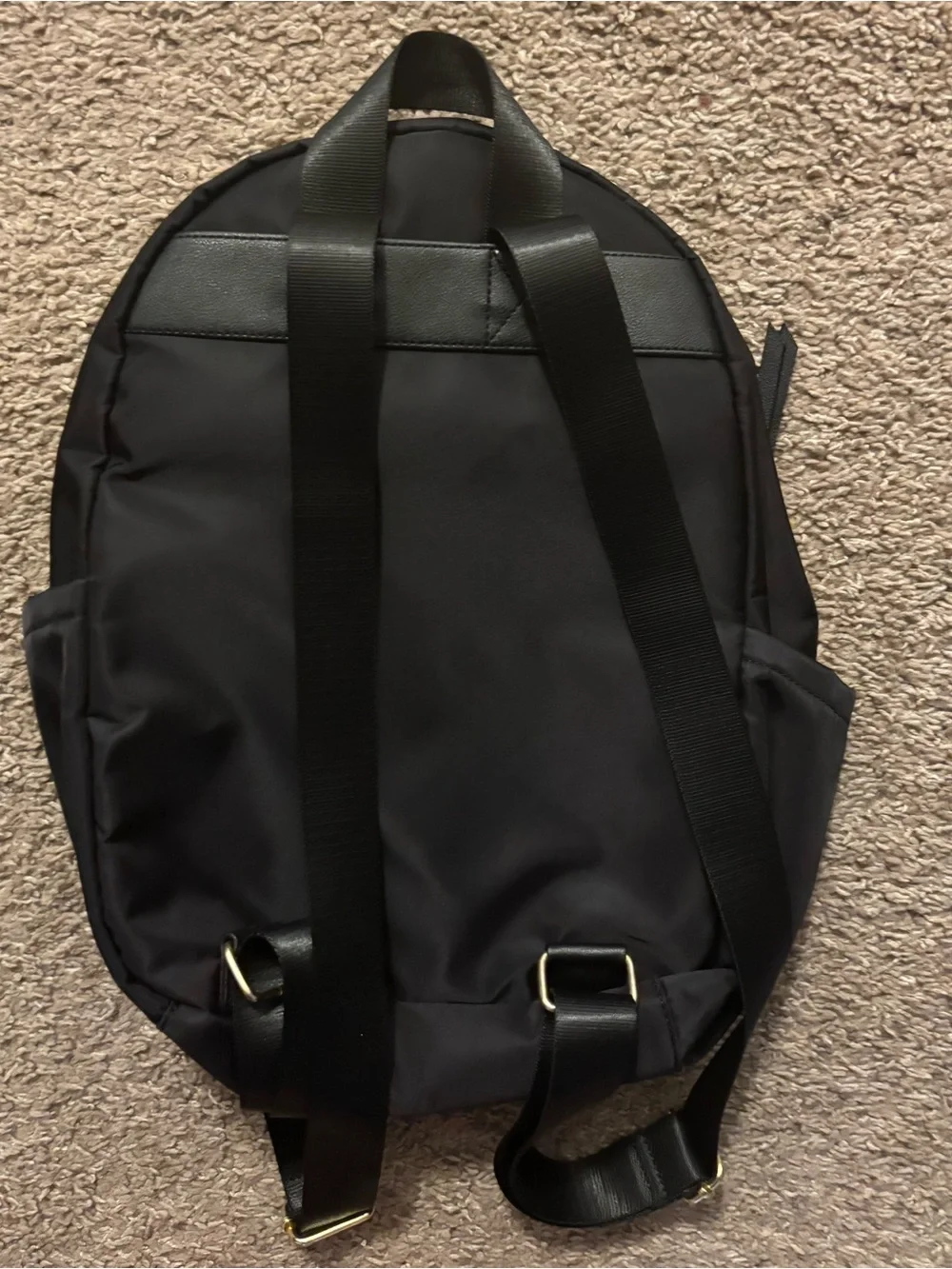 Juicy Couture Kids Black Mini Backpack with Rainbow Zipper/Logo Like New